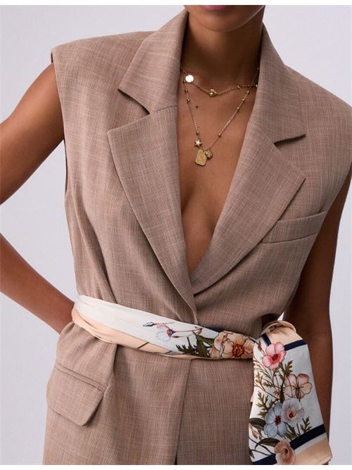 Gilet con foulard Liu Jo | WA6165T332A.02153
